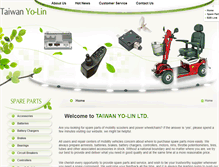 Tablet Screenshot of mobilityscooterpart.com